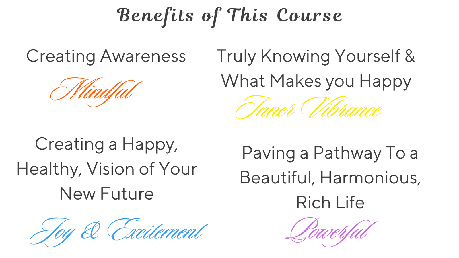 Benefits of Reignite Your Spark course (3)